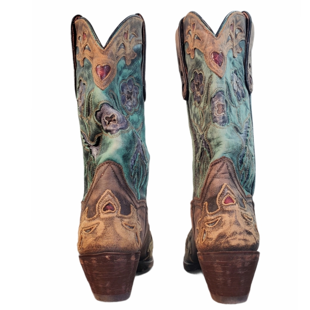 Dan Post Vintage Bluebird Western Boots Size 6 - Picture 5 of 10